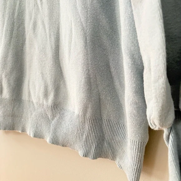 VICI Size Small Light Blue Mock Neck Sweater | Soft Knit Pullover | Minimalist - Picture 3 of 8